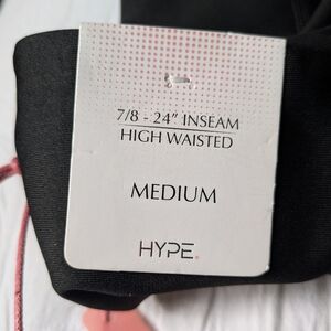 NWT......Hype Black Leggings - Medium (original price $58)